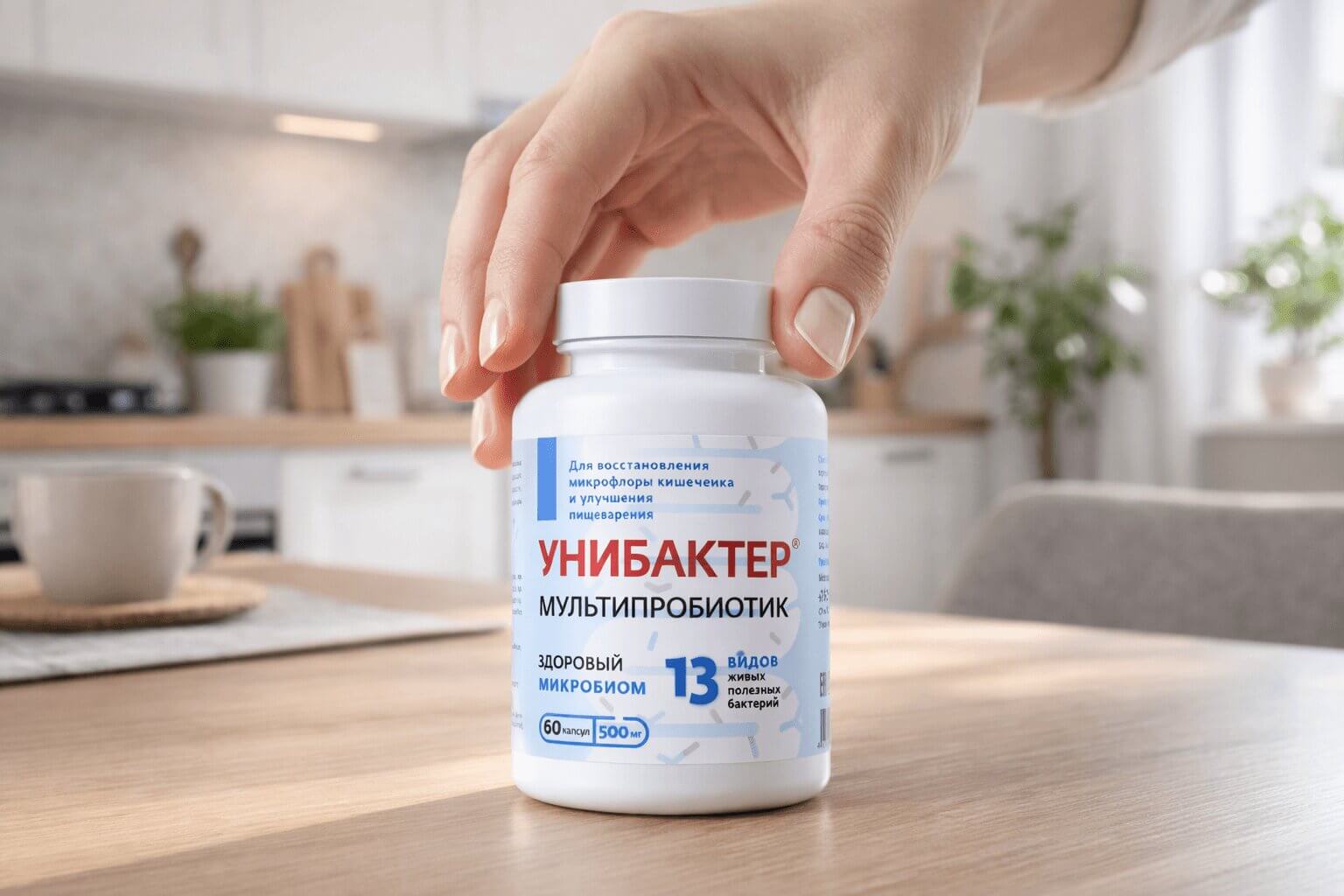 Унибактер в руке